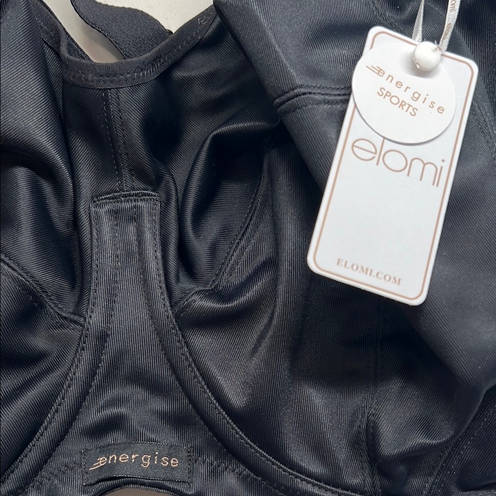 Elomi Energise Underwire Sports Bra Size 34Lโ Black